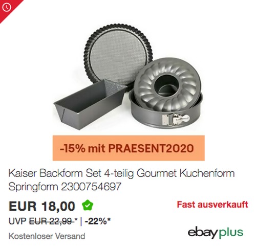 Kaiser Gourmet Backformen-Set, 4-teilig Kaiser Gourmet Backformen-Set, 4-teilig