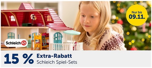 myToys.de - 15% Extra-Rabat auf Schleich Spiel-Sets: z.B. Schleich 42370 Mobile Tierärztin mit Hannoveraner Fohlen myToys.de - 15% Extra-Rabat auf Schleich Spiel-Sets: z.B. Schleich 42370 Mobile Tierärztin mit Hannoveraner Fohlen