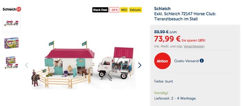 Schleich 72147 Horse Club: Tierarztbesuch im Stall Schleich 72147 Horse Club: Tierarztbesuch im Stall