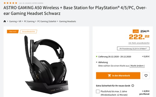 ASTRO GAMING A50 Wireless Gaming Headset mit Base Station for Xbox One, Xbox X|S oder mit Base Station for PlayStation® 4/5/PC ASTRO GAMING A50 Wireless Gaming Headset mit Base Station for Xbox One, Xbox X|S oder mit Base Station for PlayStation® 4/5/PC