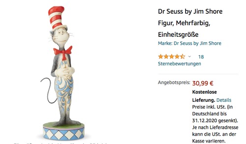 Dr. Seuss by Jim Shore Figur, 25 cm hoch Dr. Seuss by Jim Shore Figur, 25 cm hoch