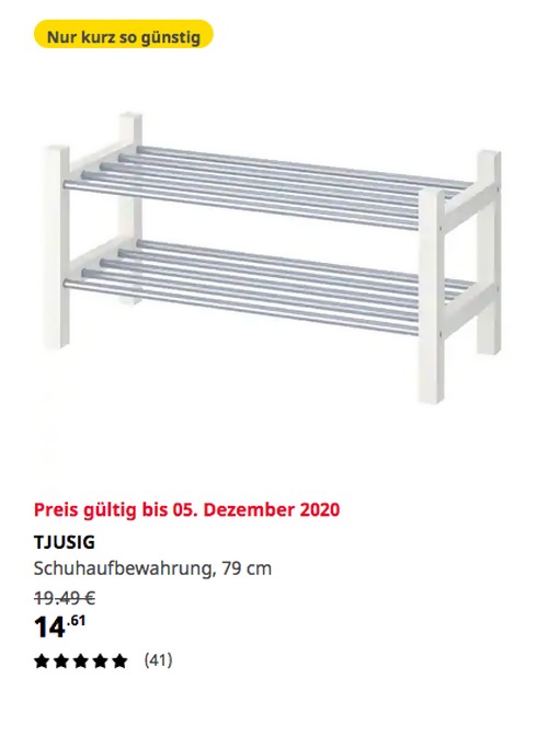 IKEA Hanau - TJUSIG Schuhaufbewahrung, weiß, 79 cm - jetzt 25% billiger IKEA Hanau - TJUSIG Schuhaufbewahrung, weiß, 79 cm - jetzt 25% billiger