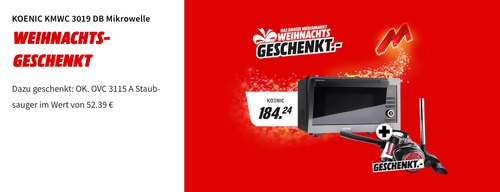 KOENIC KMWC 3019 DB Mikrowelle inkl. OK. OVC 3115 A Staubsauger - jetzt 22% billiger