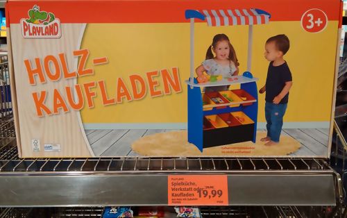 PLAYLAND Holz-Kaufladen (59 x 29,5 x 111 cm) PLAYLAND Holz-Kaufladen (59 x 29,5 x 111 cm)