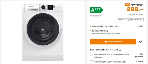 BAUKNECHT WM 7 M100 Waschmaschine (7 kg, 1400 U/Min., A+++) BAUKNECHT WM 7 M100 Waschmaschine (7 kg, 1400 U/Min., A+++)