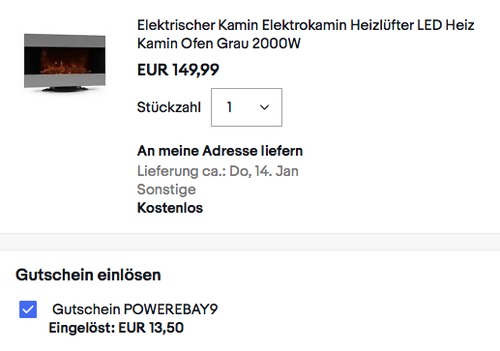 Klarstein Elektrokamin "Basel" (Heizlüfter, 2000W, LED, Fernbedienung) Klarstein Elektrokamin "Basel" (Heizlüfter, 2000W, LED, Fernbedienung)