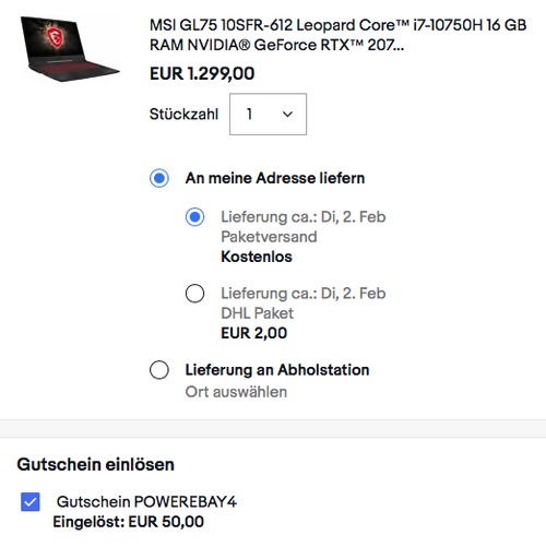 MSI GL75 10SFR-612 Leopard 17,3" Gaming Notebook (i7-10750H, RTX2070, 16GB RAM, 512GB SSD, freeDOS ) MSI GL75 10SFR-612 Leopard 17,3" Gaming Notebook (i7-10750H, RTX2070, 16GB RAM, 512GB SSD, freeDOS )
