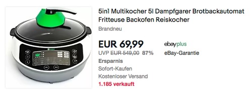 Onepot SF-1705 5in1Multikocher, 5 Liter Onepot SF-1705 5in1Multikocher, 5 Liter
