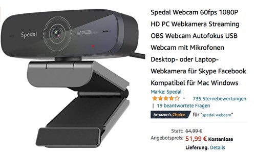 Spedal 926H 60fps 1080P Webcam Spedal 926H 60fps 1080P Webcam