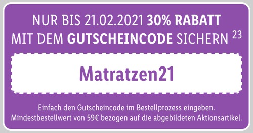 Lidl.de - 30% Rabatt auf ausgewählte Matratzen und Bettwaren: z.B. MERADISO® 140 x 200 cm Matratzenauflage mit Oberseite aus Jersey-Doppeltuch Lidl.de - 30% Rabatt auf ausgewählte Matratzen und Bettwaren: z.B. MERADISO® 140 x 200 cm Matratzenauflage mit Oberseite aus Jersey-Doppeltuch