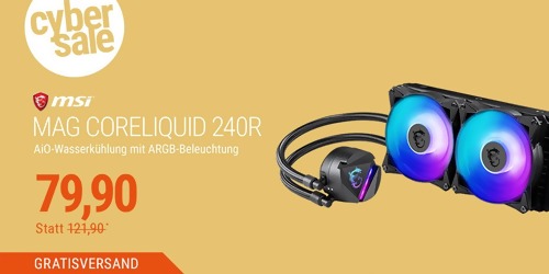 MSI MAG Core Liquid 240R CPU Komplettwasserkühlung für AMD und Intel CPU MSI MAG Core Liquid 240R CPU Komplettwasserkühlung für AMD und Intel CPU
