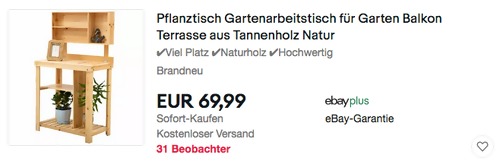 Outsunny DE845-3850441 Pflanztisch aus Tannenholz, 80L x 43B x 136,5H cm Outsunny DE845-3850441 Pflanztisch aus Tannenholz, 80L x 43B x 136,5H cm