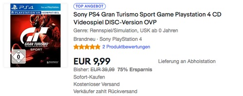 Sony PS4 Gran Turismo Sport Game Playstation 4 Sony PS4 Gran Turismo Sport Game Playstation 4