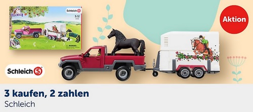 myToys.de - 3 Kaufen, 2 Zahlen Schleich Figuren - Aktion (gilt bis zum 08.03.2021) myToys.de - 3 Kaufen, 2 Zahlen Schleich Figuren - Aktion (gilt bis zum 08.03.2021)