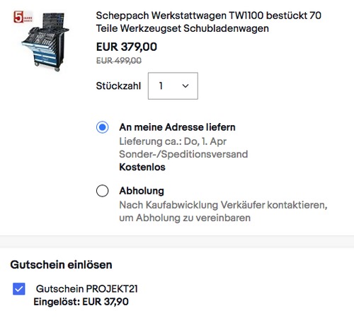 Scheppach Werkstattwagen TW1100 inklusive 70-teiligem Werkzeugset (775 x 470 x 975 mm, 7 Schubladen) Scheppach Werkstattwagen TW1100 inklusive 70-teiligem Werkzeugset (775 x 470 x 975 mm, 7 Schubladen)