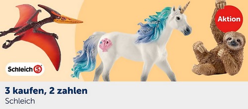 myToys.de - 3 Kaufen, 2 Zahlen Schleichfiguren - Aktion (gilt bis zum 26.04.2021) myToys.de - 3 Kaufen, 2 Zahlen Schleichfiguren - Aktion (gilt bis zum 26.04.2021)