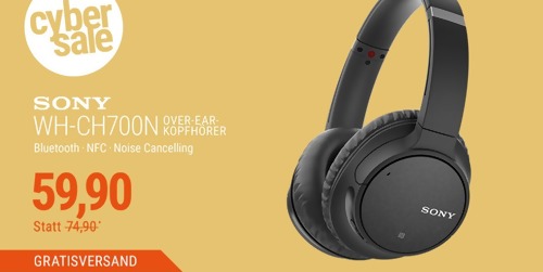 Sony WH-CH700N Bluetooth-Kopfhörer mit Geräuschminimierung, schwarz (NC, 35 St., Voice Assistent) Sony WH-CH700N Bluetooth-Kopfhörer mit Geräuschminimierung, schwarz (NC, 35 St., Voice Assistent)