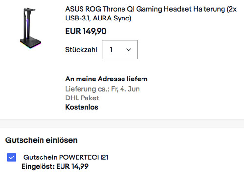 ASUS ROG Throne QI Gaming Headset Halterung (2x USB-3.1, AURA Sync) ASUS ROG Throne QI Gaming Headset Halterung (2x USB-3.1, AURA Sync)