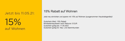Baur.de - 15% Wohnen-Rabatt: z.B. Leonique Wandspiegel "Stella" (80x40cm, goldfarben) Baur.de - 15% Wohnen-Rabatt: z.B. Leonique Wandspiegel "Stella" (80x40cm, goldfarben)