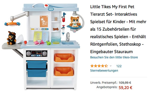Little Tikes My First Pet Tierarztstation, Interaktives Spielset für Kinder Little Tikes My First Pet Tierarztstation, Interaktives Spielset für Kinder