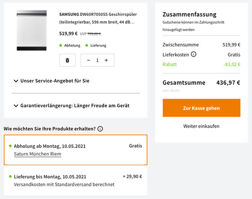 SAMSUNG DW60R7050SS Geschirrspüler (teilintegrierbar, 598 mm breit, 44 dB (A), D) SAMSUNG DW60R7050SS Geschirrspüler (teilintegrierbar, 598 mm breit, 44 dB (A), D)