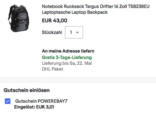 Targus TSB238EU Drifter 16 Zoll Notebook-Rucksack, schwarz-grau Targus TSB238EU Drifter 16 Zoll Notebook-Rucksack, schwarz-grau