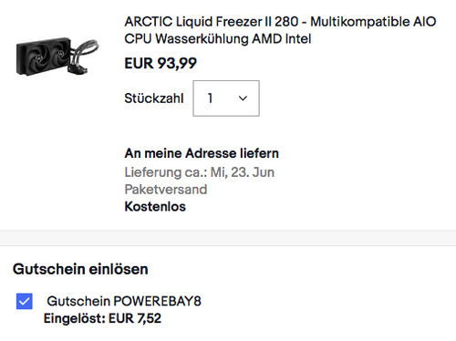 ARCTIC Liquid Freezer II 280 - Multikompatible AIO CPU Wasserkühlung für AMD & Intel ARCTIC Liquid Freezer II 280 - Multikompatible AIO CPU Wasserkühlung für AMD & Intel