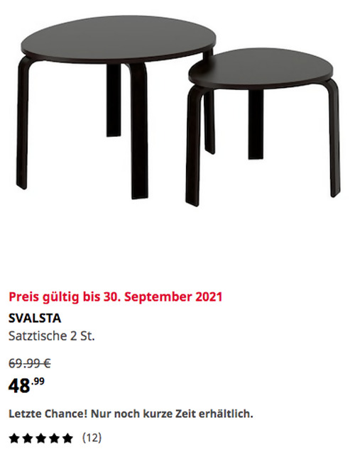 IKEA Berlin-Tempelhof - SVALSTA Satztische 2 St., schwarzbraun gebeizt - jetzt 30% billiger IKEA Berlin-Tempelhof - SVALSTA Satztische 2 St., schwarzbraun gebeizt - jetzt 30% billiger