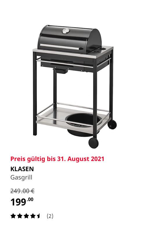 IKEA Frankfurt - KLASEN Gasgrill, 73 x 56 x 112 cm, schwarz IKEA Frankfurt - KLASEN Gasgrill, 73 x 56 x 112 cm, schwarz