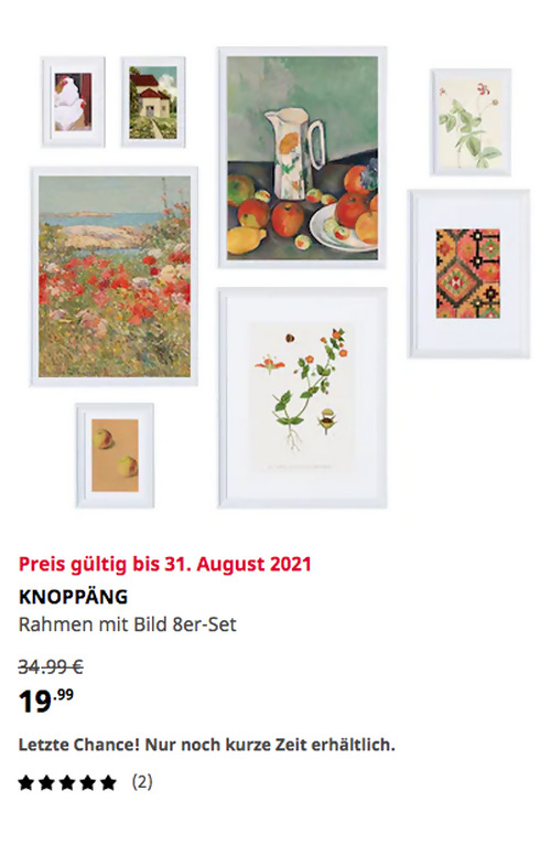 IKEA Großburgwedel - KNOPPÄNG Rahmen mit Bild 8er-Set, Landleben IKEA Großburgwedel - KNOPPÄNG Rahmen mit Bild 8er-Set, Landleben