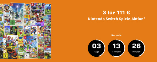 SATURN: 3 für 111 Nintendo Switch Spiele - Aktion SATURN: 3 für 111 Nintendo Switch Spiele - Aktion