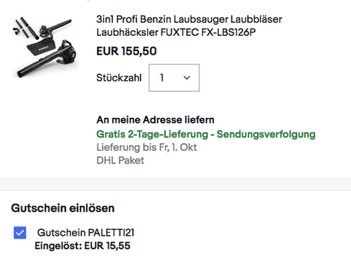 FUXTEC FX-LBS126P 3in1 Profi Benzin Laubsauger (Blasen, Saugen, Häckseln) FUXTEC FX-LBS126P 3in1 Profi Benzin Laubsauger (Blasen, Saugen, Häckseln)