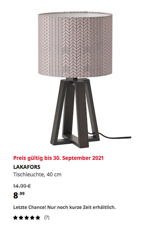 IKEA Kaarst - LAKAFORS Tischleuchte, dunkelbraun/Holz/dunkelrosa schwarz, 40 cm IKEA Kaarst - LAKAFORS Tischleuchte, dunkelbraun/Holz/dunkelrosa schwarz, 40 cm