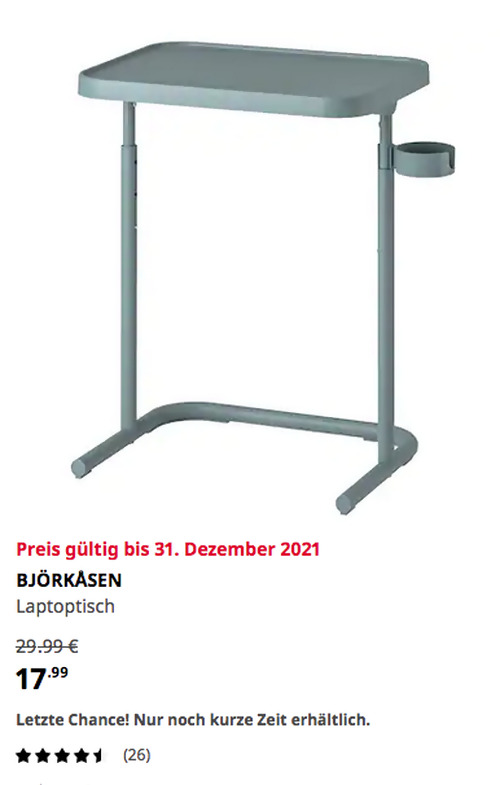 IKEA Mannheim - BJÖRKÅSEN Laptoptisch, türkis, 65 cm hoch IKEA Mannheim - BJÖRKÅSEN Laptoptisch, türkis, 65 cm hoch