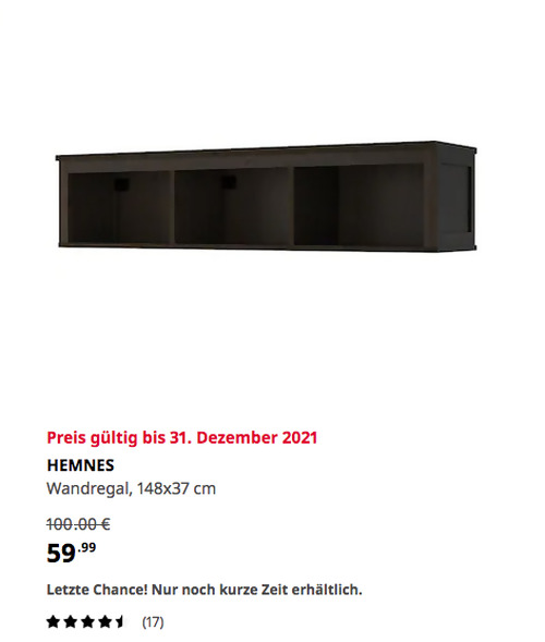 IKEA Nürnberg/Fürth - HEMNES Wandregal, schwarzbraun, 148x37 cm IKEA Nürnberg/Fürth - HEMNES Wandregal, schwarzbraun, 148x37 cm