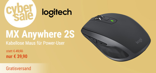 Logitech MX Anywhere 2S Kabellose PC-Maus, grafit/schwarz (7 Tasten, 2,4-GHz) Logitech MX Anywhere 2S Kabellose PC-Maus, grafit/schwarz (7 Tasten, 2,4-GHz)