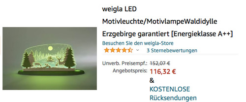 weigla LED Motivleuchte "Waldidylle Erzgebirge" (Esche, Plexiglas) weigla LED Motivleuchte "Waldidylle Erzgebirge" (Esche, Plexiglas)