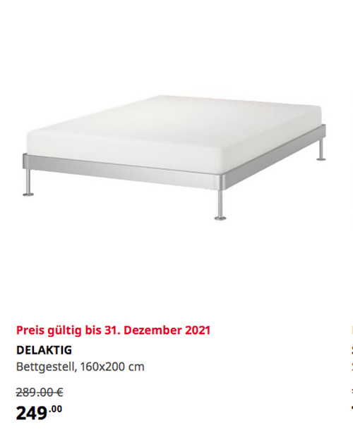 IKEA Frankfurt - DELAKTIG Bettgestell, Aluminium, 160x200 cm IKEA Frankfurt - DELAKTIG Bettgestell, Aluminium, 160x200 cm