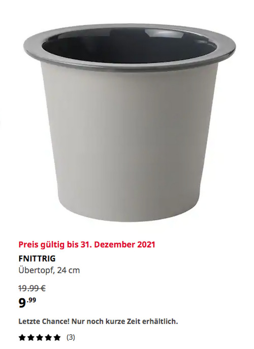 IKEA Würzburg - FNITTRIG Übertopf, drinnen/draußen blau/grau, 24 cm IKEA Würzburg - FNITTRIG Übertopf, drinnen/draußen blau/grau, 24 cm