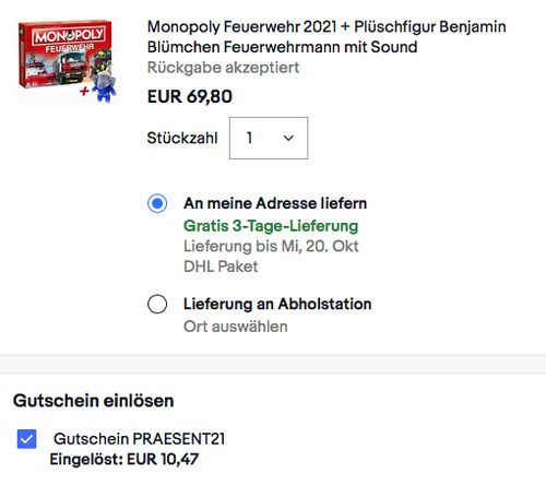 Monopoly Feuerwehr 2021 Gesellschaftsspiel inklusive Plüschfigur Benjamin Blümchen Feuerwehrmann mit Sound Monopoly Feuerwehr 2021 Gesellschaftsspiel inklusive Plüschfigur Benjamin Blümchen Feuerwehrmann mit Sound