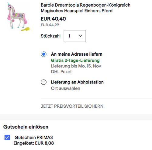 Barbie GFH60 - Dreamtopia Magisches Haarspiel-Einhorn Barbie GFH60 - Dreamtopia Magisches Haarspiel-Einhorn
