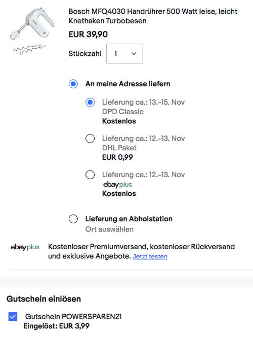 Bosch MFQ4030 Handrührer, weiß/silber (500 Watt, Knethaken, Turbobesen) - jetzt 10% billiger Bosch MFQ4030 Handrührer, weiß/silber (500 Watt, Knethaken, Turbobesen) - jetzt 10% billiger