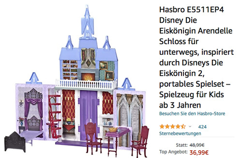 Hasbro E5511EP4 Disney Die Eiskönigin Arendelle Schloss, zusammenfaltbar Hasbro E5511EP4 Disney Die Eiskönigin Arendelle Schloss, zusammenfaltbar