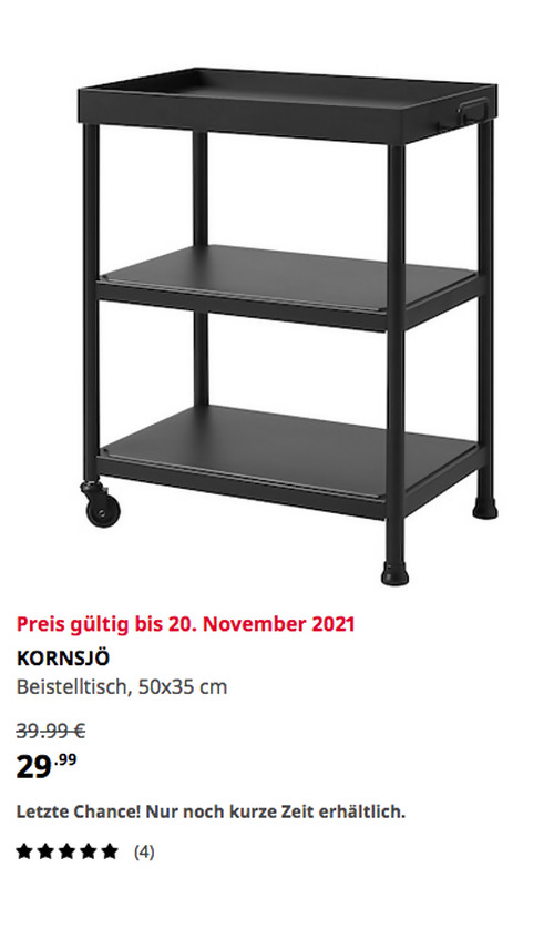 IKEA Hamburg-Schnelsen - KORNSJÖ Beistelltisch, schwarz, 50x35 cm IKEA Hamburg-Schnelsen - KORNSJÖ Beistelltisch, schwarz, 50x35 cm