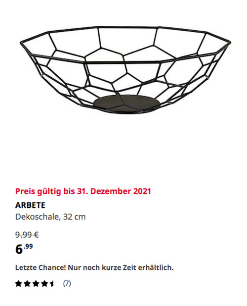 IKEA Wuppertal - ARBETE Dekoschale, schwarz, 32 cm IKEA Wuppertal - ARBETE Dekoschale, schwarz, 32 cm