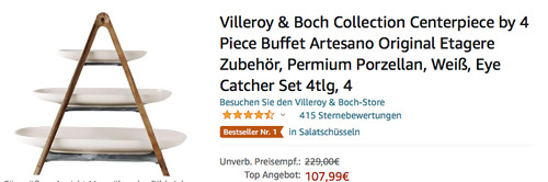 Villeroy & Boch Artesano Original Eye Catcherset Etagere, 4-tlg. - jetzt 24% billiger Villeroy & Boch Artesano Original Eye Catcherset Etagere, 4-tlg. - jetzt 24% billiger