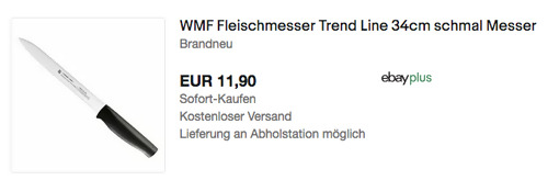 WMF Fleischmesser Trend Line 34cm, schmal WMF Fleischmesser Trend Line 34cm, schmal