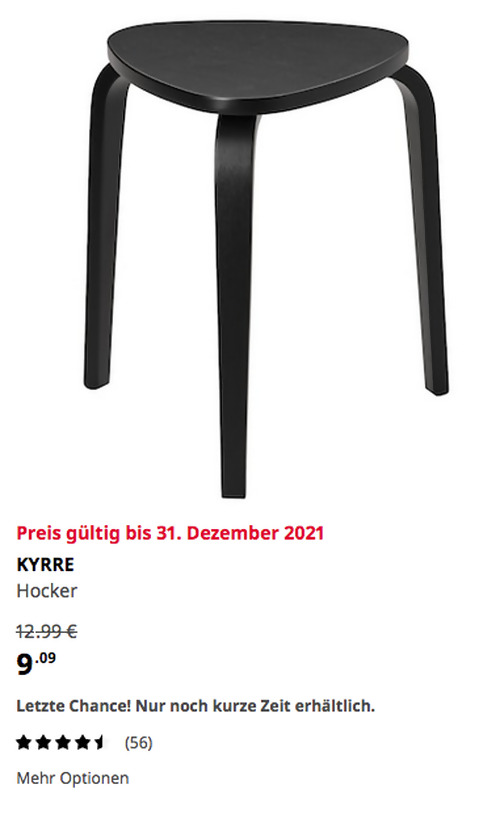 IKEA Bielefeld - KYRRE Hocker, schwarz - jetzt 23% billiger IKEA Bielefeld - KYRRE Hocker, schwarz - jetzt 23% billiger