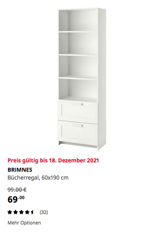 IKEA Duisburg - BRIMNES Bücherregal, weiß, 60x190 cm - jetzt 30% billiger IKEA Duisburg - BRIMNES Bücherregal, weiß, 60x190 cm - jetzt 30% billiger