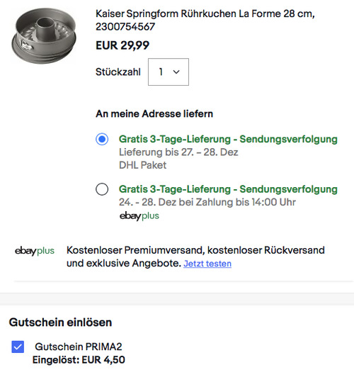 Kaiser 2300754567 28 cm Springform Rührkuchen La Forme mit zusätzlichem Rohrboden - jetzt 15% billiger Kaiser 2300754567 28 cm Springform Rührkuchen La Forme mit zusätzlichem Rohrboden - jetzt 15% billiger